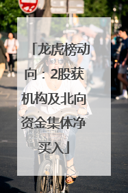 龙虎榜动向：2股获机构及北向资金集体净买入