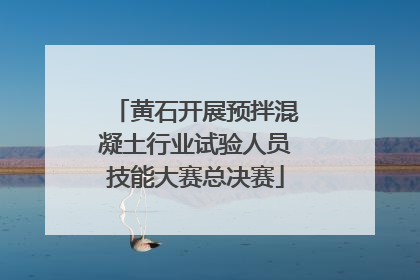 黄石开展预拌混凝土行业试验人员技能大赛总决赛