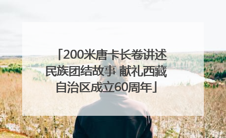 200米唐卡长卷讲述民族团结故事 献礼西藏自治区成立60周年