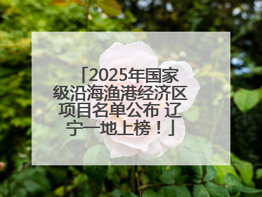 2025年国家级沿海渔港经济区项目名单公布 辽宁一地上榜！