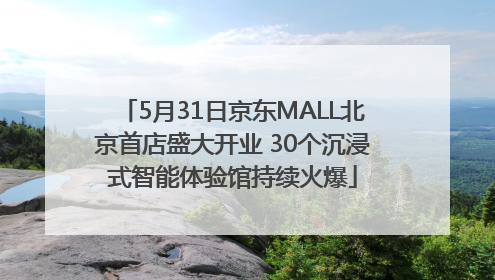 5月31日京东MALL北京首店盛大开业 30个沉浸式智能体验馆持续火爆